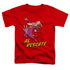 COW AND CHICKEN/AL RESCATE - S/S TODDLER TEE - RED