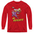 COW AND CHICKEN/AL RESCATE - YOUTH LONG SLEEVE TEE - RED
