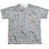 COW AND CHICKEN/COW CHICKEN PATTERN (FRONT/BACK PRINT) - S/S YOUTH POLY CREW - MULTI