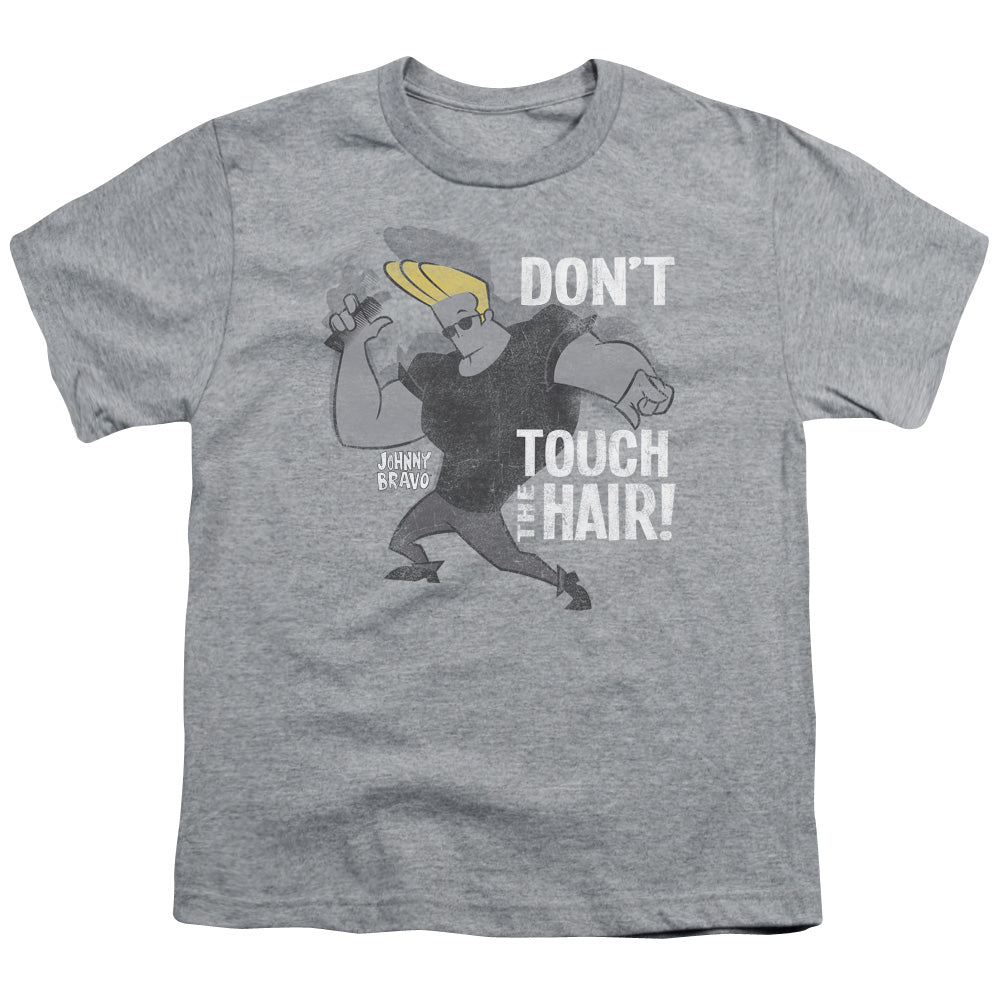 JOHNNY BRAVO/HAIR - S/S YOUTH 18/1 - ATHLETIC HEATHER