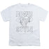 JOHNNY BRAVO/BRAVO STYLE - S/S YOUTH 18/1 - WHITE