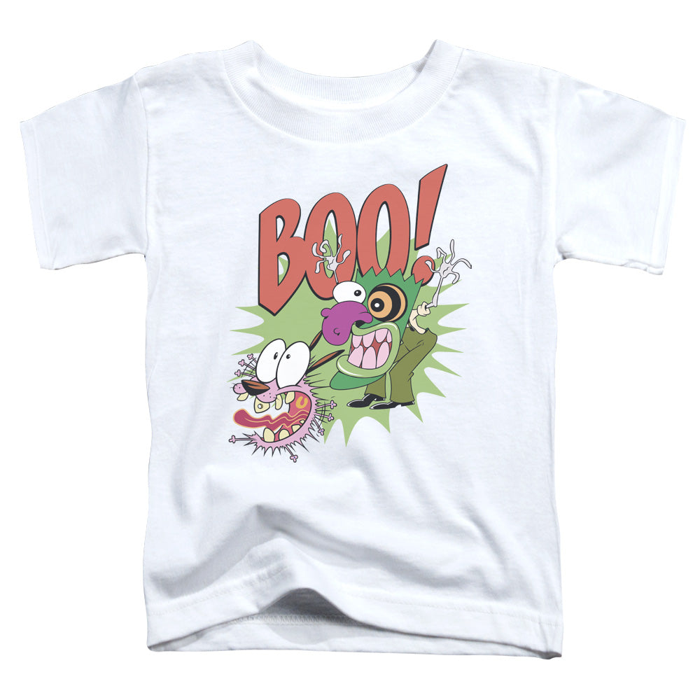COURAGE THE COWARDLY DOG/STUPID DOG - S/S TODDLER TEE - WHITE