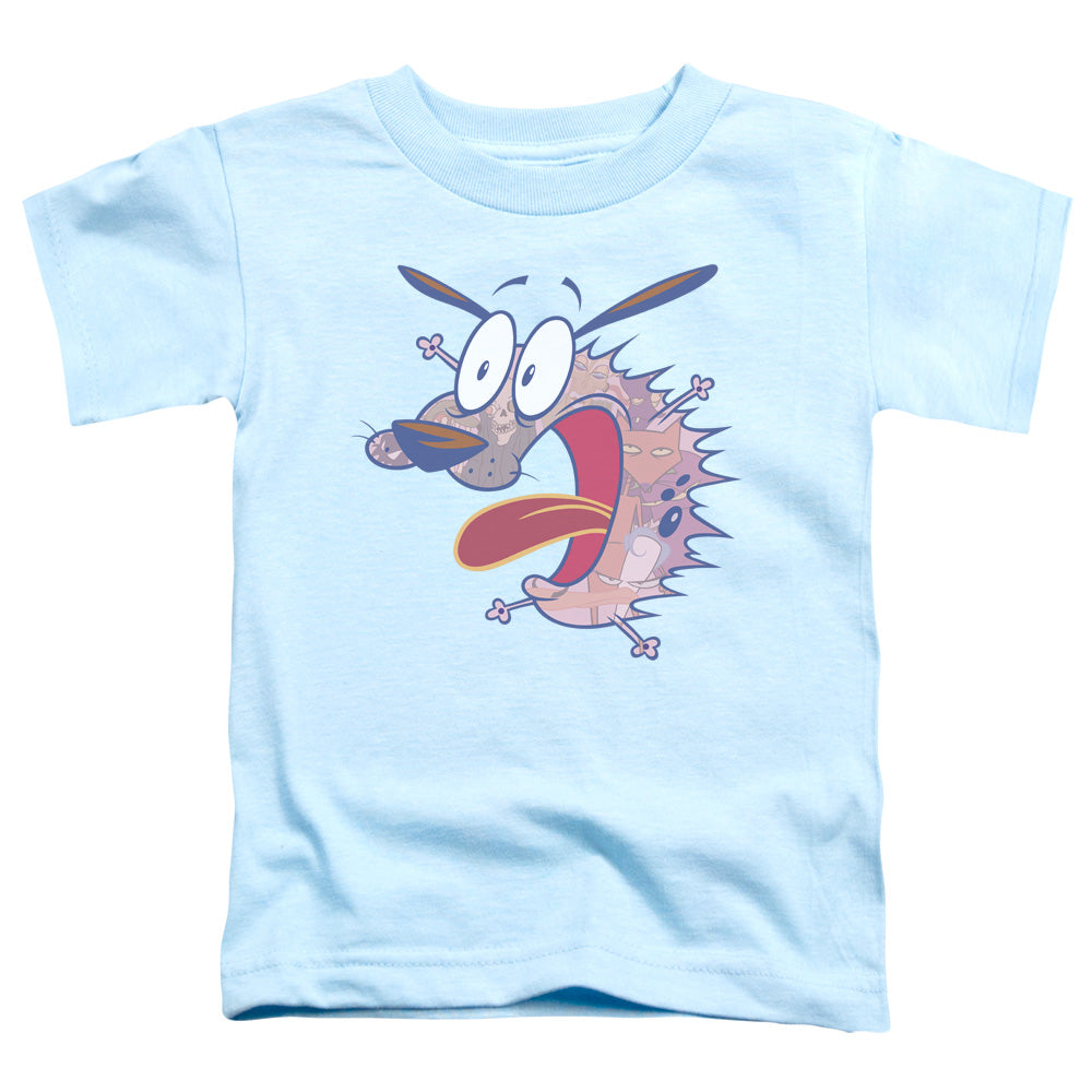 COURAGE THE COWARDLY DOG/EVIL INSIDE - S/S TODDLER TEE - LIGHT BLUE