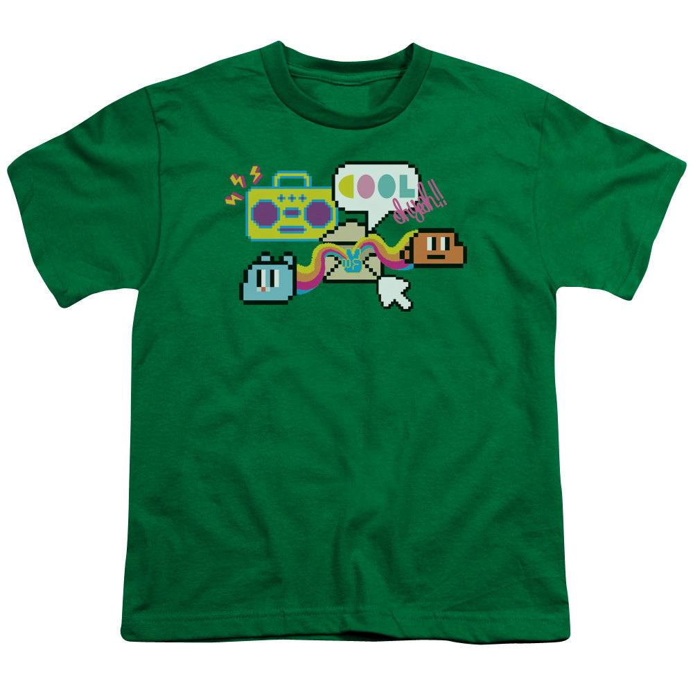 AMAZING WORLD OF GUMBALL/COOL OH YEAH - S/S YOUTH 18/1 - KELLY GREEN