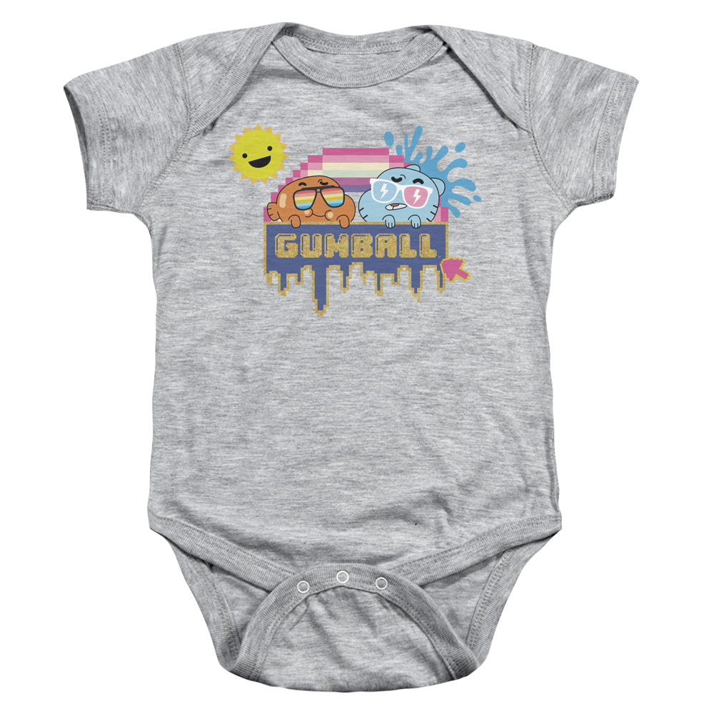AMAZING WORLD OF GUMBALL/SUNSHINE - INFANT SNAPSUIT - ATHLETIC HEATHER