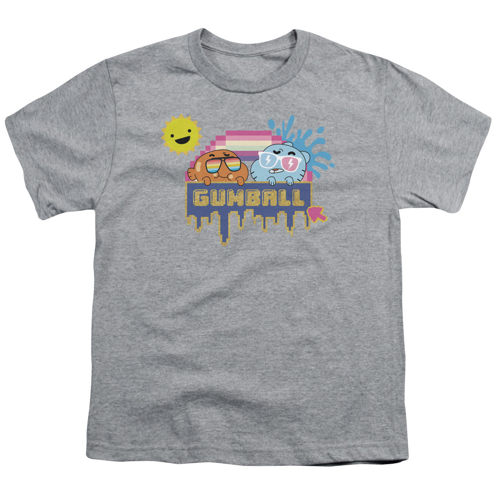 AMAZING WORLD OF GUMBALL/SUNSHINE - S/S YOUTH 18/1 - ATHLETIC HEATHER