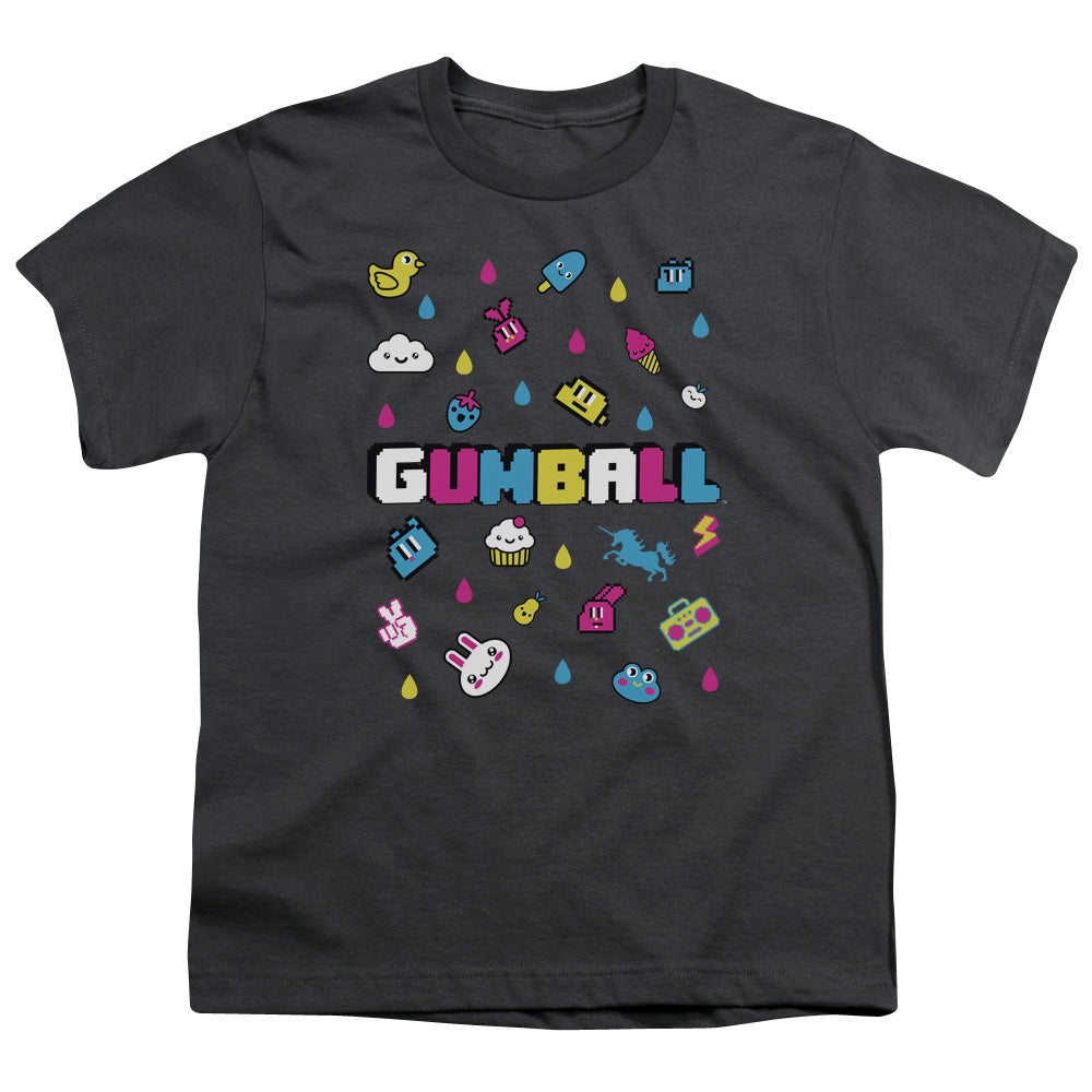 AMAZING WORLD OF GUMBALL/FUN DROPS - S/S YOUTH 18/1 - CHARCOAL
