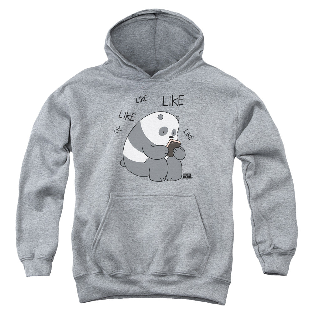 WE BARE BEARS/LIKE LIKE LIKE - YOUTH PULLOVER HOODIE - ATHLETIC HEATHER