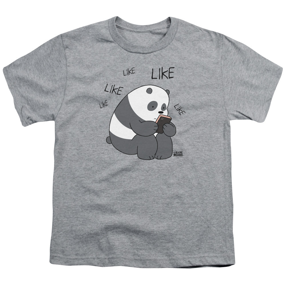 WE BARE BEARS/LIKE LIKE LIKE - S/S YOUTH 18/1 - ATHLETIC HEATHER