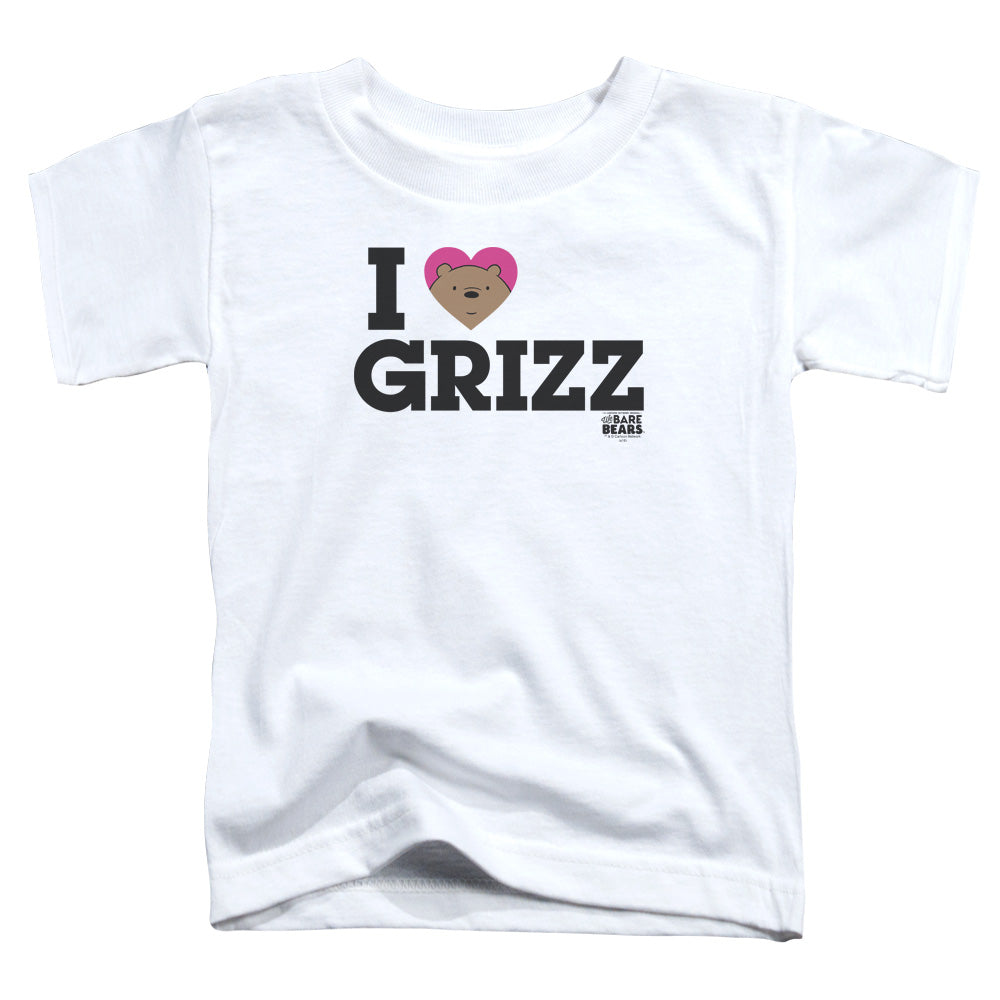 WE BARE BEARS/HEART GRIZZ - S/S TODDLER TEE - WHITE