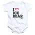 WE BARE BEARS/HEART ICE BEAR - INFANT SNAPSUIT - WHITE