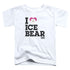 WE BARE BEARS/HEART ICE BEAR - S/S TODDLER TEE - WHITE