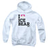 WE BARE BEARS/HEART ICE BEAR - YOUTH PULLOVER HOODIE - WHITE
