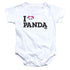 WE BARE BEARS/HEART PANDA - INFANT SNAPSUIT - WHITE