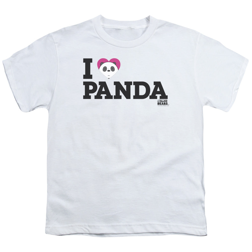 WE BARE BEARS/HEART PANDA - S/S YOUTH 18/1 - WHITE