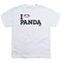 WE BARE BEARS/HEART PANDA - S/S YOUTH 18/1 - WHITE