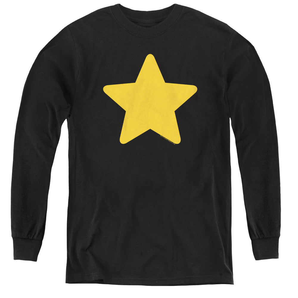 STEVEN UNIVERSE/GREG STAR - YOUTH LONG SLEEVE TEE - BLACK