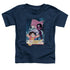 STEVEN UNIVERSE/CRYSTAL GEM FLAG - S/S TODDLER TEE - NAVY