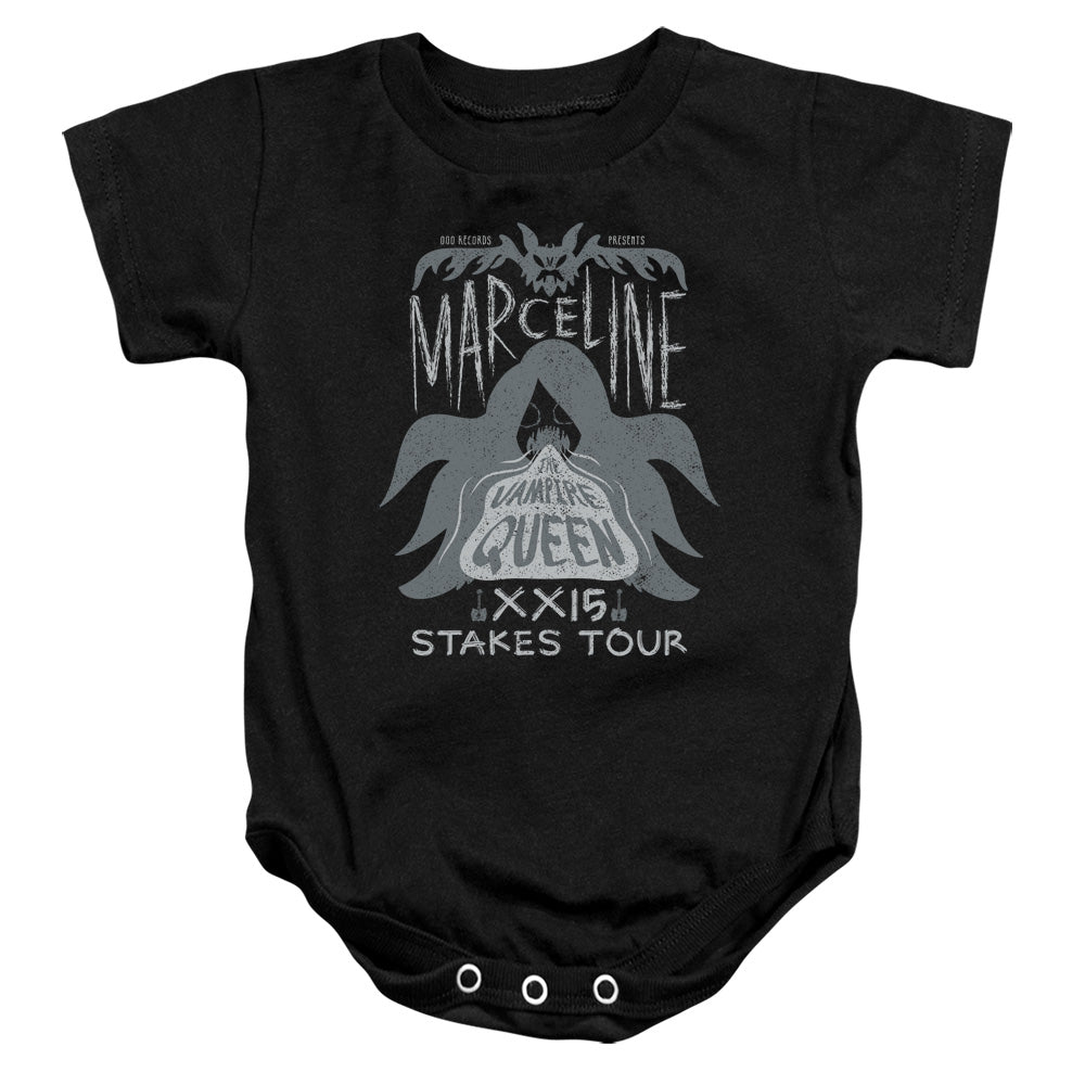 ADVENTURE TIME/MARCELINE CONCERT - INFANT SNAPSUIT - BLACK