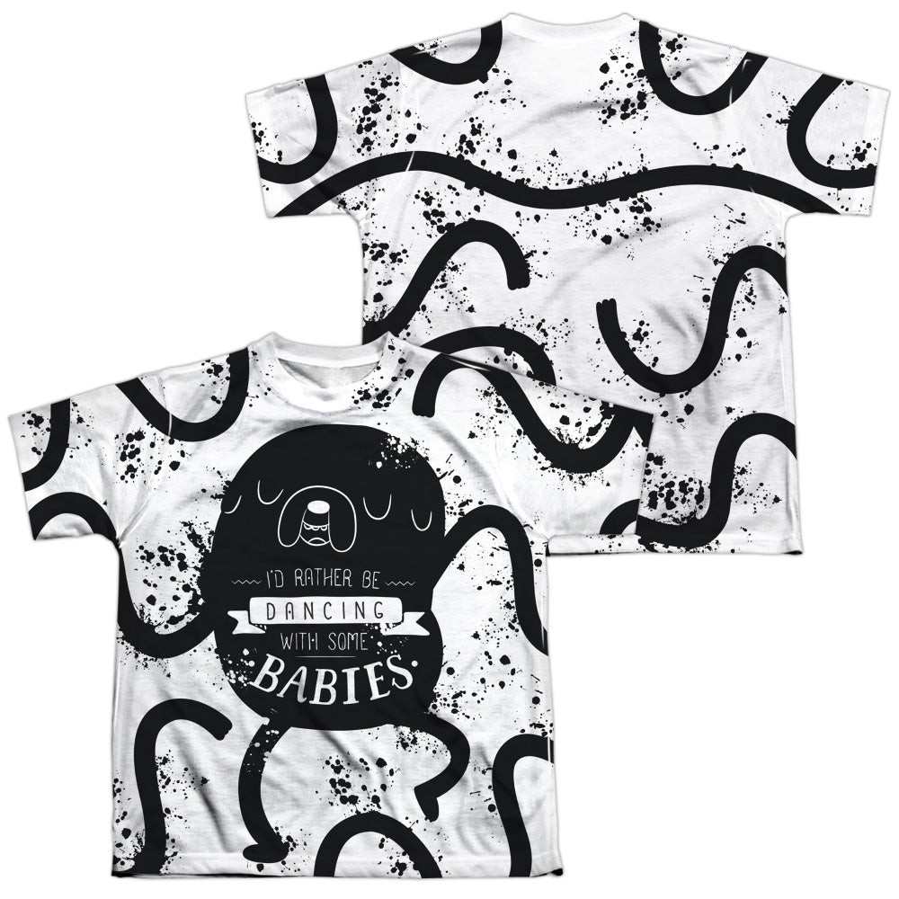 ADVENTURE TIME/DANCING WITH BABIES (FRONT/BACK PRINT) - S/S YOUTH POLY CREW - MULTI
