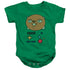 ADVENTURE TIME/BMO MASK - INFANT SNAPSUIT - KELLY GREEN