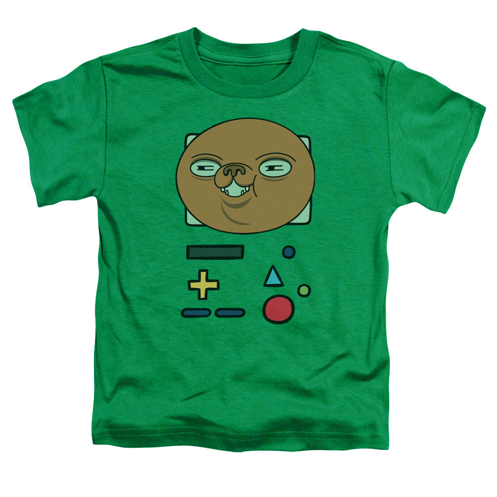 ADVENTURE TIME/BMO MASK - S/S TODDLER TEE - KELLY GREEN