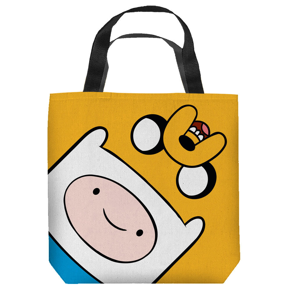 ADVENTURE TIME/FINN AND JAKE HEADS - TOTE BAG