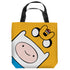 ADVENTURE TIME/FINN AND JAKE HEADS - TOTE BAG