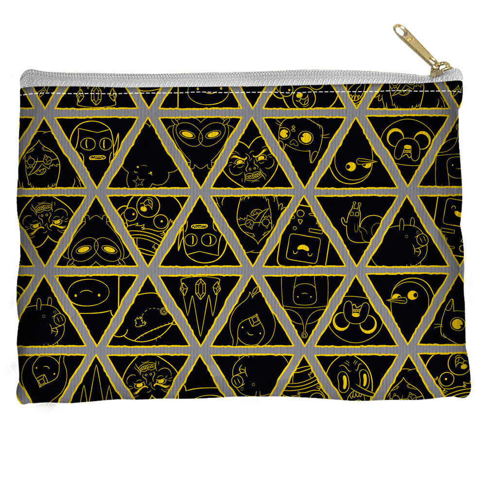 ADVENTURE TIME/TRIANGLES - STRAIGHT BOTTOM ACCESSORY POUCH