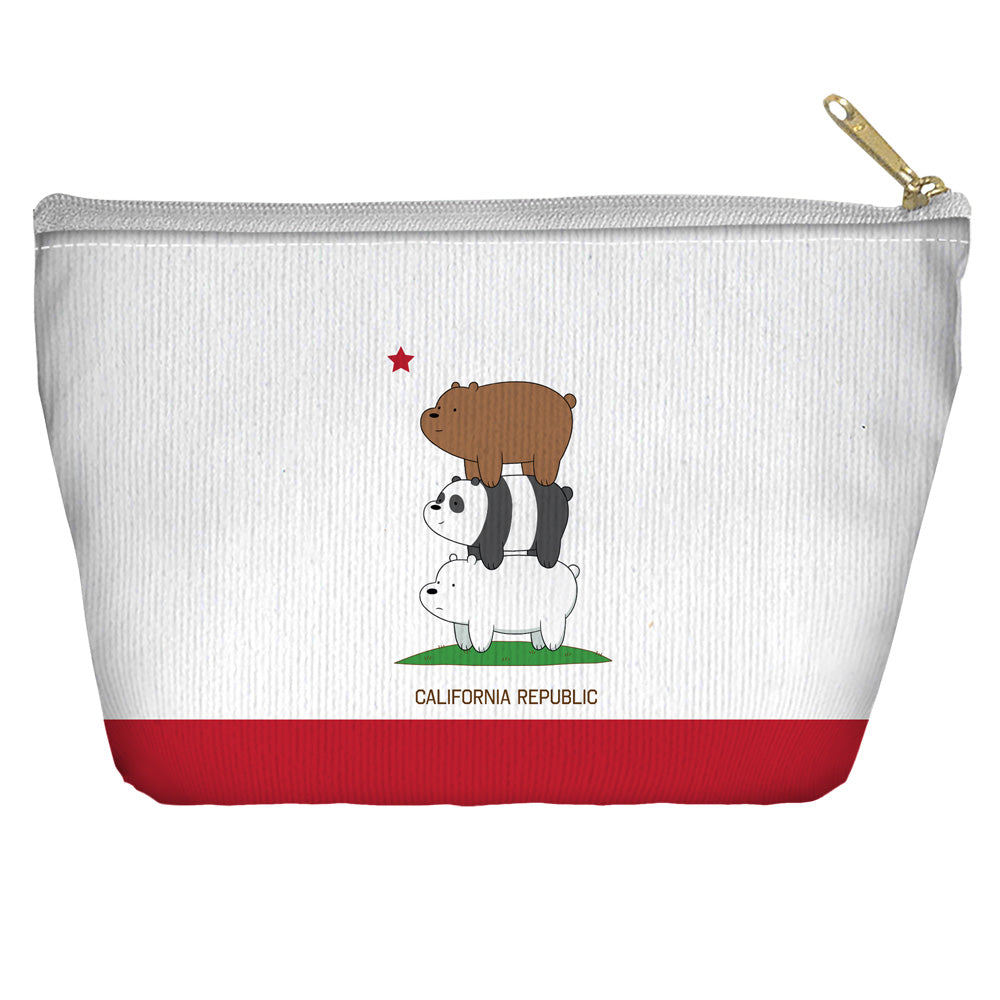 WE BARE BEARS/CALI BEARS - T-BOTTOM ACCESSORY POUCH