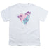 POWERPUFF GIRLS/POWERPUFF HEART - S/S YOUTH 18/1 - WHITE