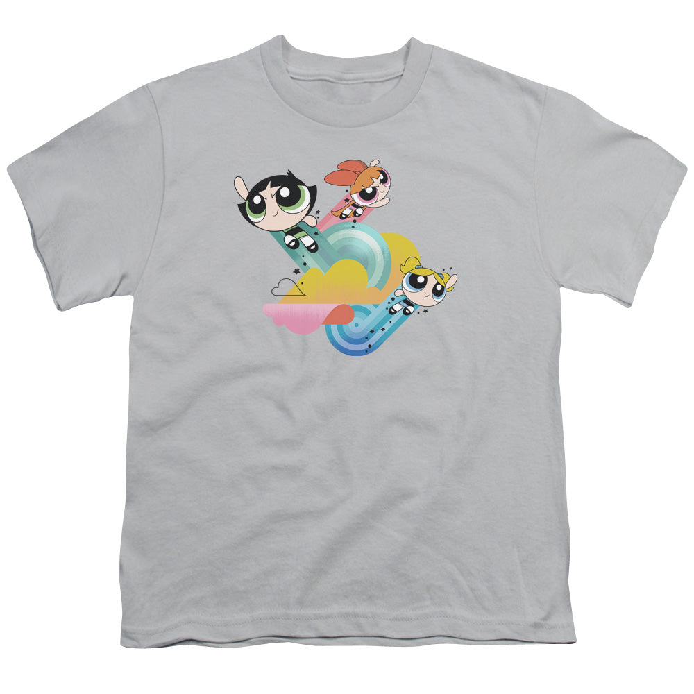 POWERPUFF GIRLS/SPIRAL STREAKS - S/S YOUTH 18/1 - SILVER