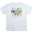 POWERPUFF GIRLS/AWESOME BLOCK - S/S YOUTH 18/1 - WHITE