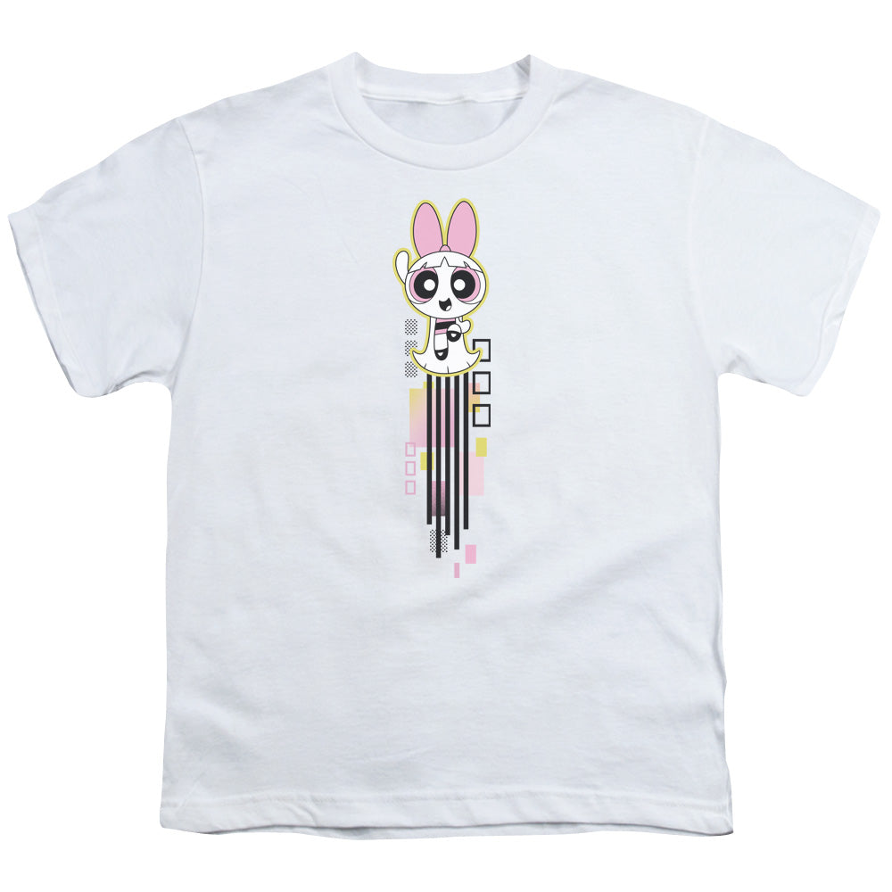 POWERPUFF GIRLS/BLOSSOM STREAK - S/S YOUTH 18/1 - WHITE