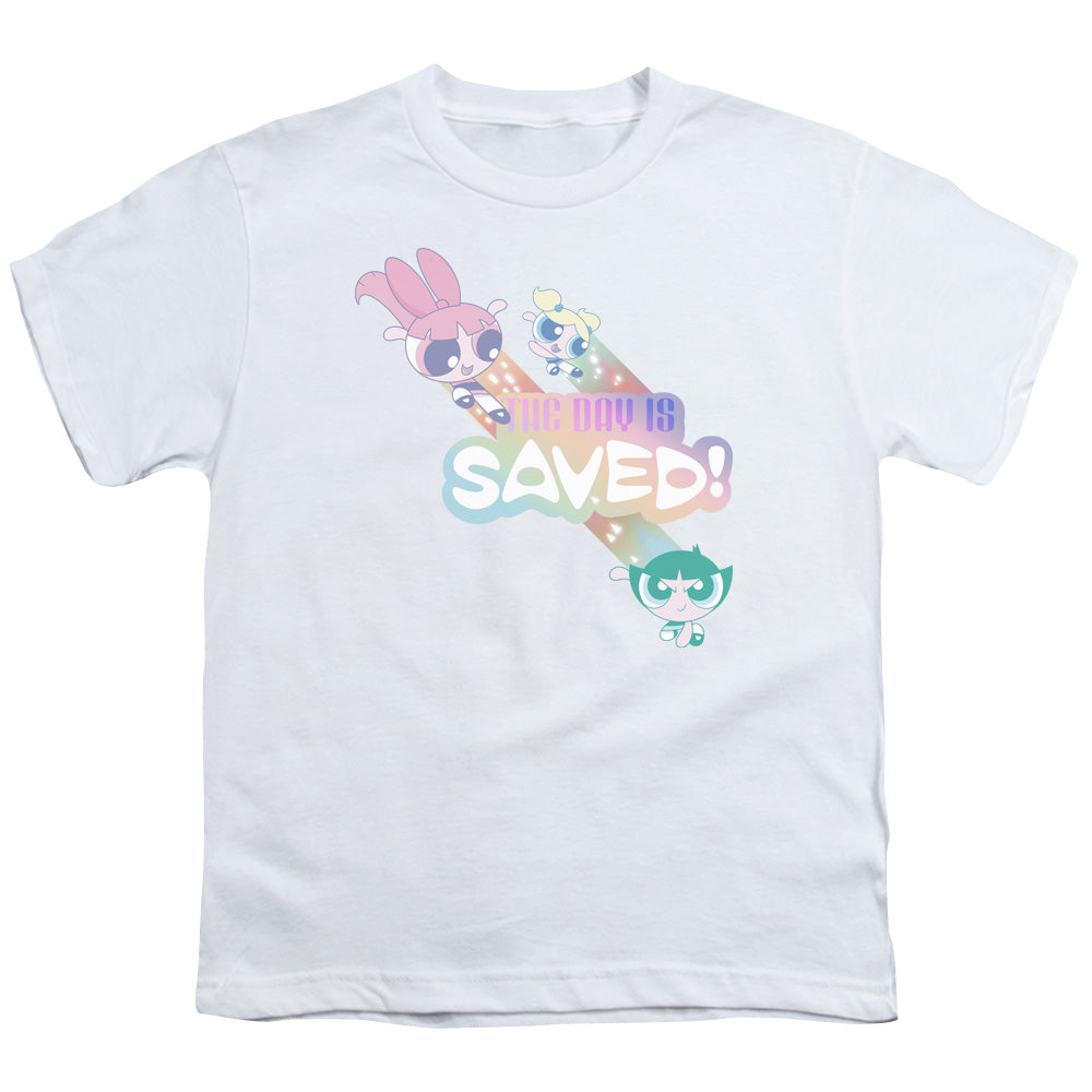 POWERPUFF GIRLS/THE DAY IS SAVED - S/S YOUTH 18/1 - WHITE