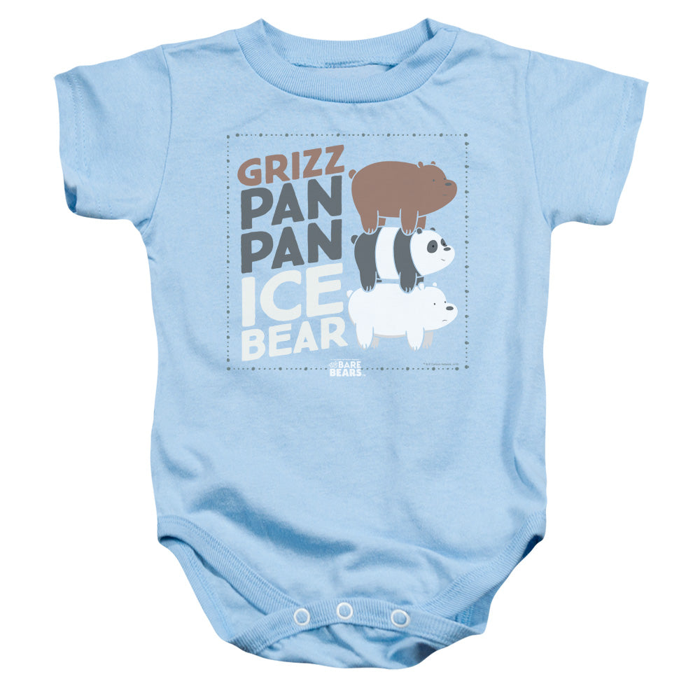 WE BARE BEARS/GRIZZ PAN PAN ICE BEAR - INFANT SNAPSUIT - LIGHT BLUE
