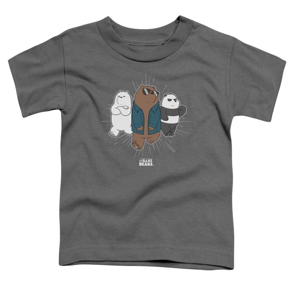WE BARE BEARS/JACKET - S/S TODDLER TEE - CHARCOAL