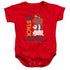 WE BARE BEARS/STACK GOALS - INFANT SNAPSUIT - RED