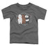 WE BARE BEARS/SELFIE - S/S TODDLER TEE - CHARCOAL