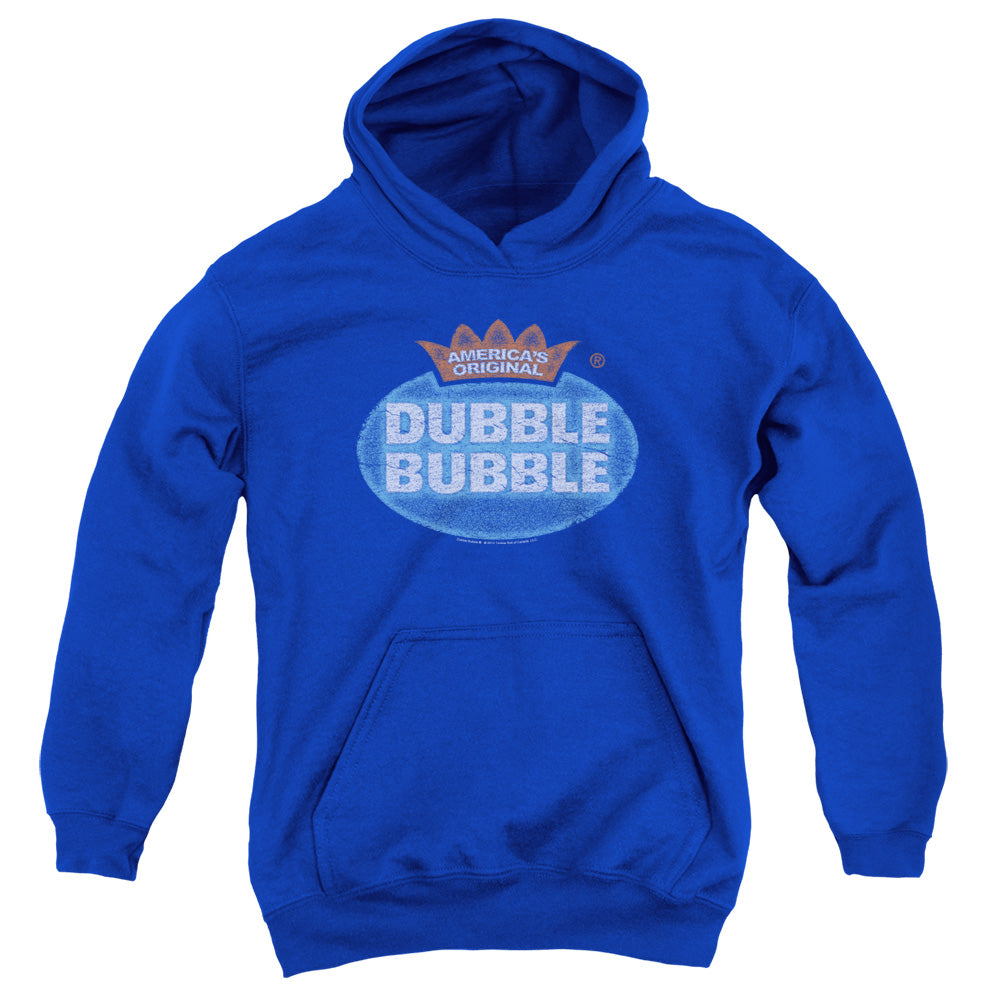 DUBBLE BUBBLE/VINTAGE LOGO - YOUTH PULLOVER HOODIE - ROYAL BLUE