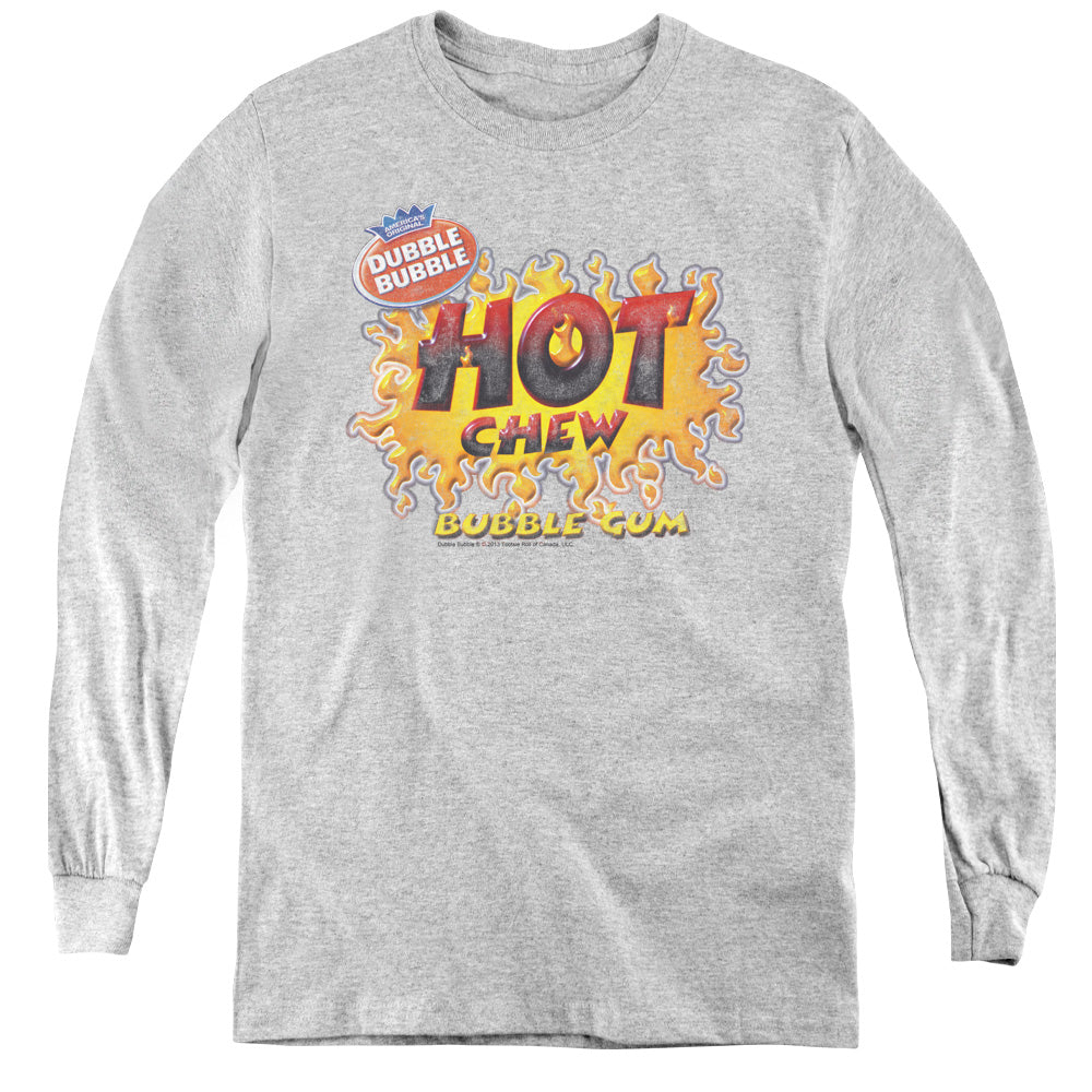 DUBBLE BUBBLE/HOT CHEW - YOUTH LONG SLEEVE TEE - ATHLETIC HEATHER