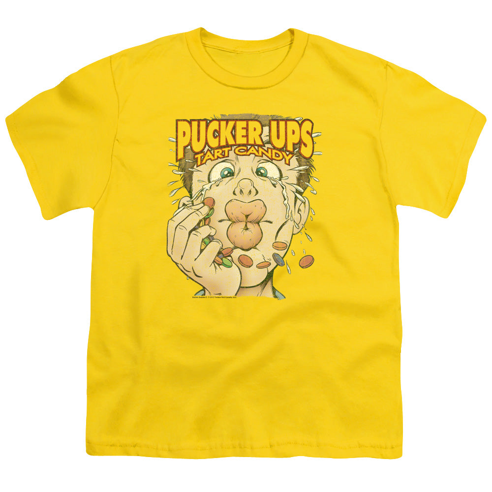 DUBBLE BUBBLE/PUCKER UPS - S/S YOUTH 18/1 - YELLOW