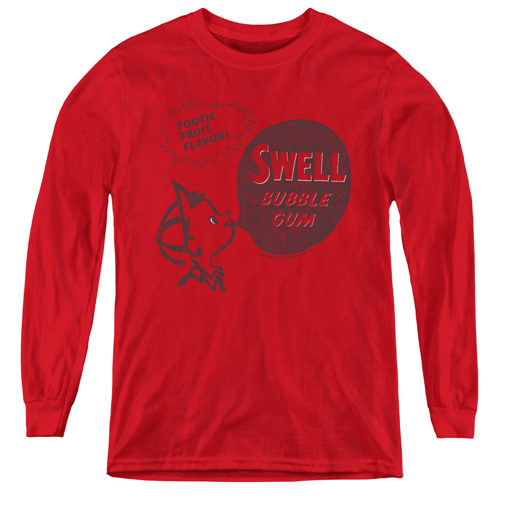 DUBBLE BUBBLE/SWELL GUM - YOUTH LONG SLEEVE TEE - RED