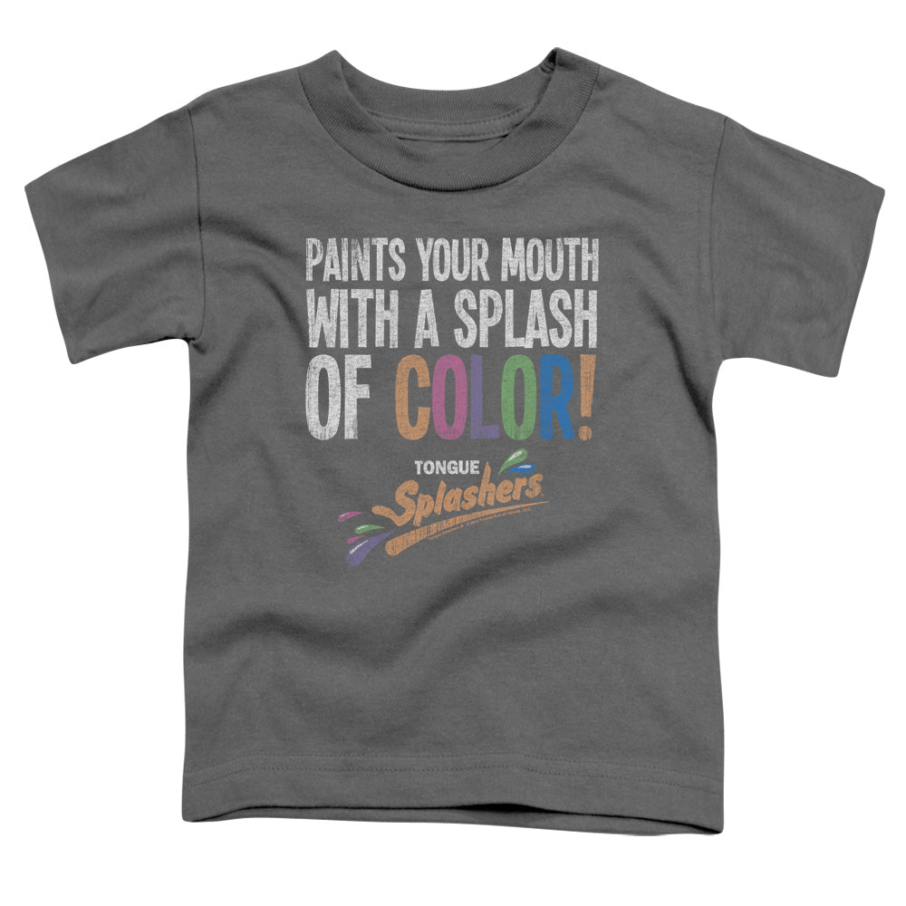 DUBBLE BUBBLE/PAINTS YOUR MOUTH - S/S TODDLER TEE - CHARCOAL
