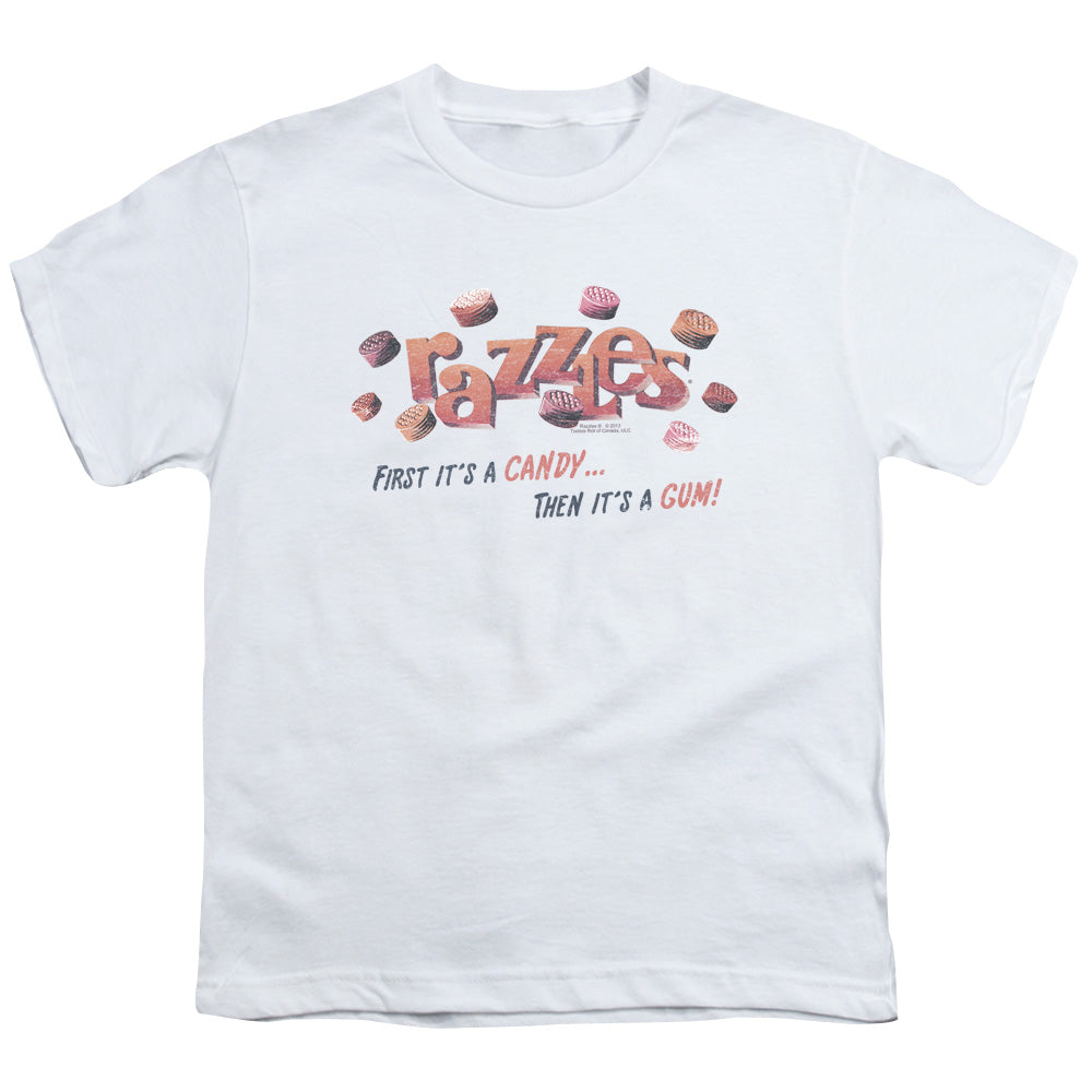 DUBBLE BUBBLE/A GUM AND A CANDY - S/S YOUTH 18/1 - WHITE