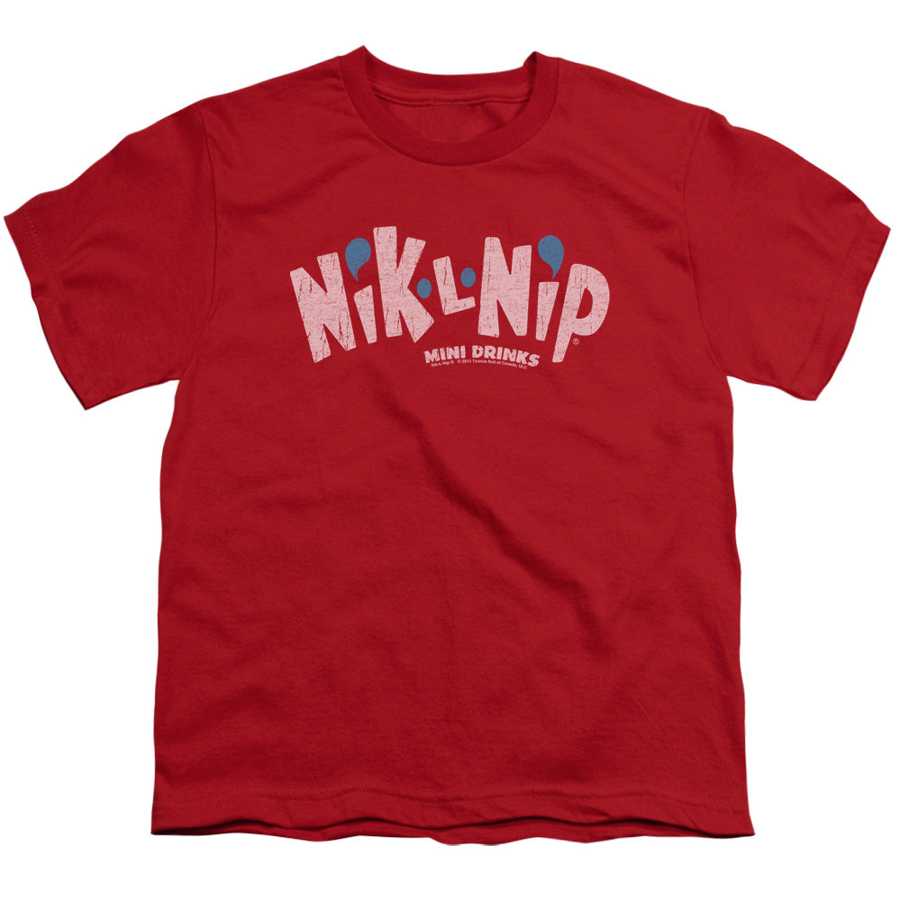 DUBBLE BUBBLE/DISTRESSED LOGO - S/S YOUTH 18/1 - RED