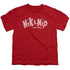 DUBBLE BUBBLE/DISTRESSED LOGO - S/S YOUTH 18/1 - RED