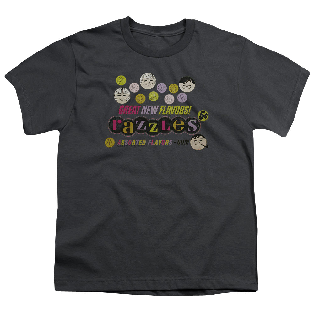 DUBBLE BUBBLE/RAZZLES RETRO BOX - S/S YOUTH 18/1 - CHARCOAL
