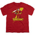 DC SHAZAM/SHAZAM - S/S YOUTH 18/1 - RED