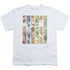 DC/JUSTICE LEAGUE COLUMNS - S/S YOUTH 18/1 - WHITE